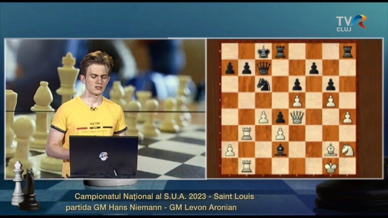 Emisiunea 354 – Campionatul Național al S.U.A. 2023 – Saint Louis, partida GM Hans Niemann – GM Levon Aronian