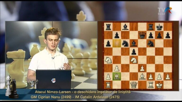 Emisiunea 357 – Atacul Nimzo-Larsen – o deschidere înșelător de liniștită – două exemplificări