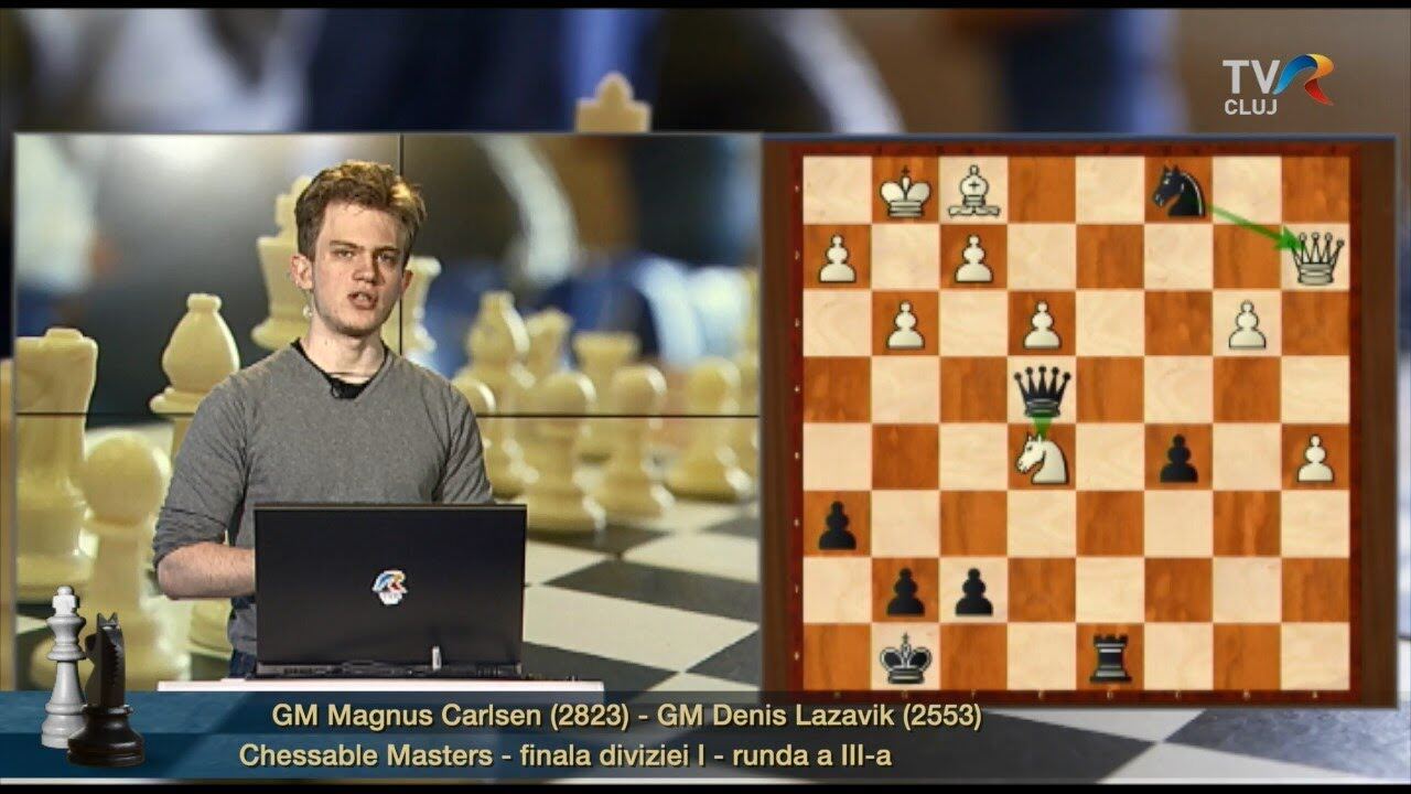 Lazavik vs Carlsen la Chessable Masters