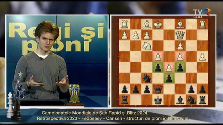 Emisiunea 391 – Campionatele Mondiale de Șah Rapid și Blitz – Retrospectiva 2023 – partida Fedoseev – Carlsen