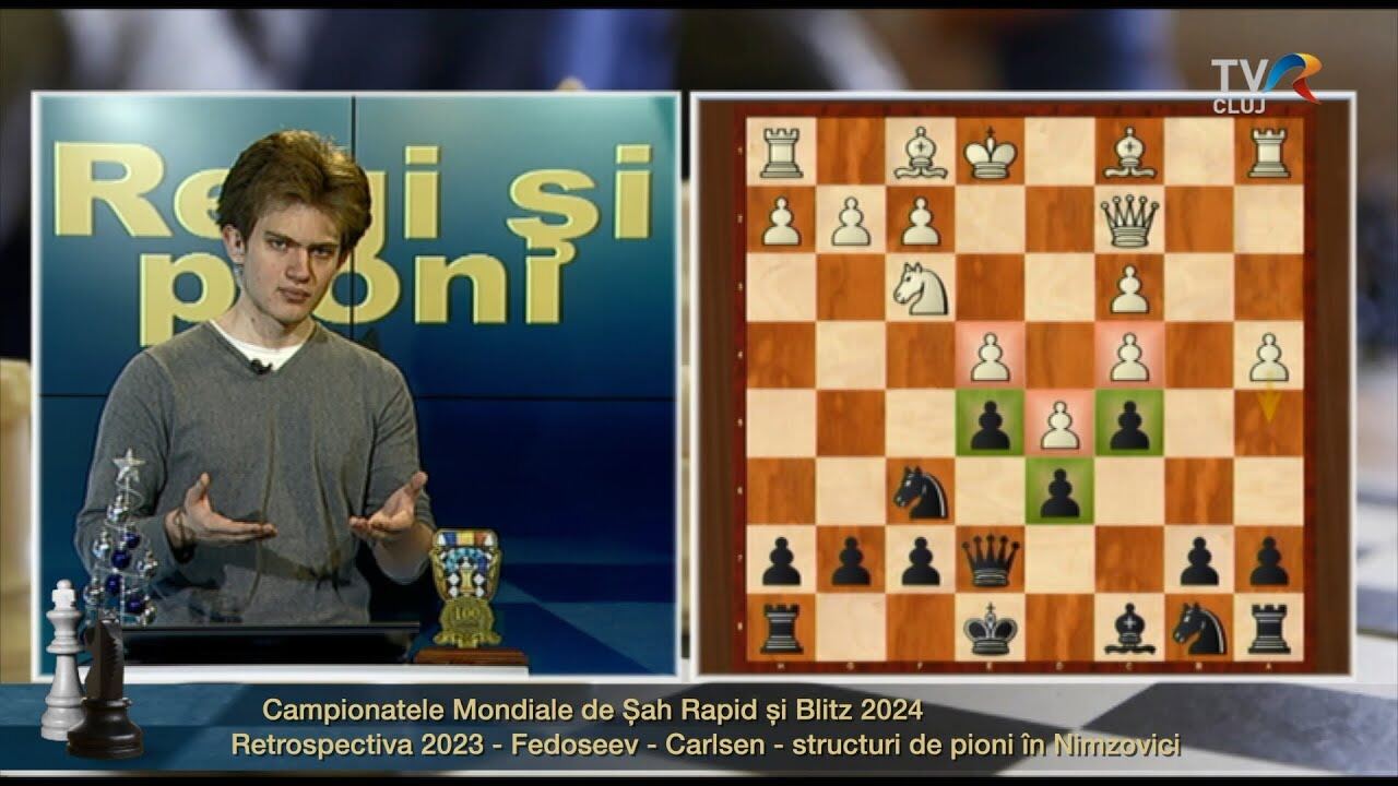 Campionatele Mondiale de Șah Rapid și Blitz - Retrospectiva 2023 - partida Fedoseev - Carlsen
