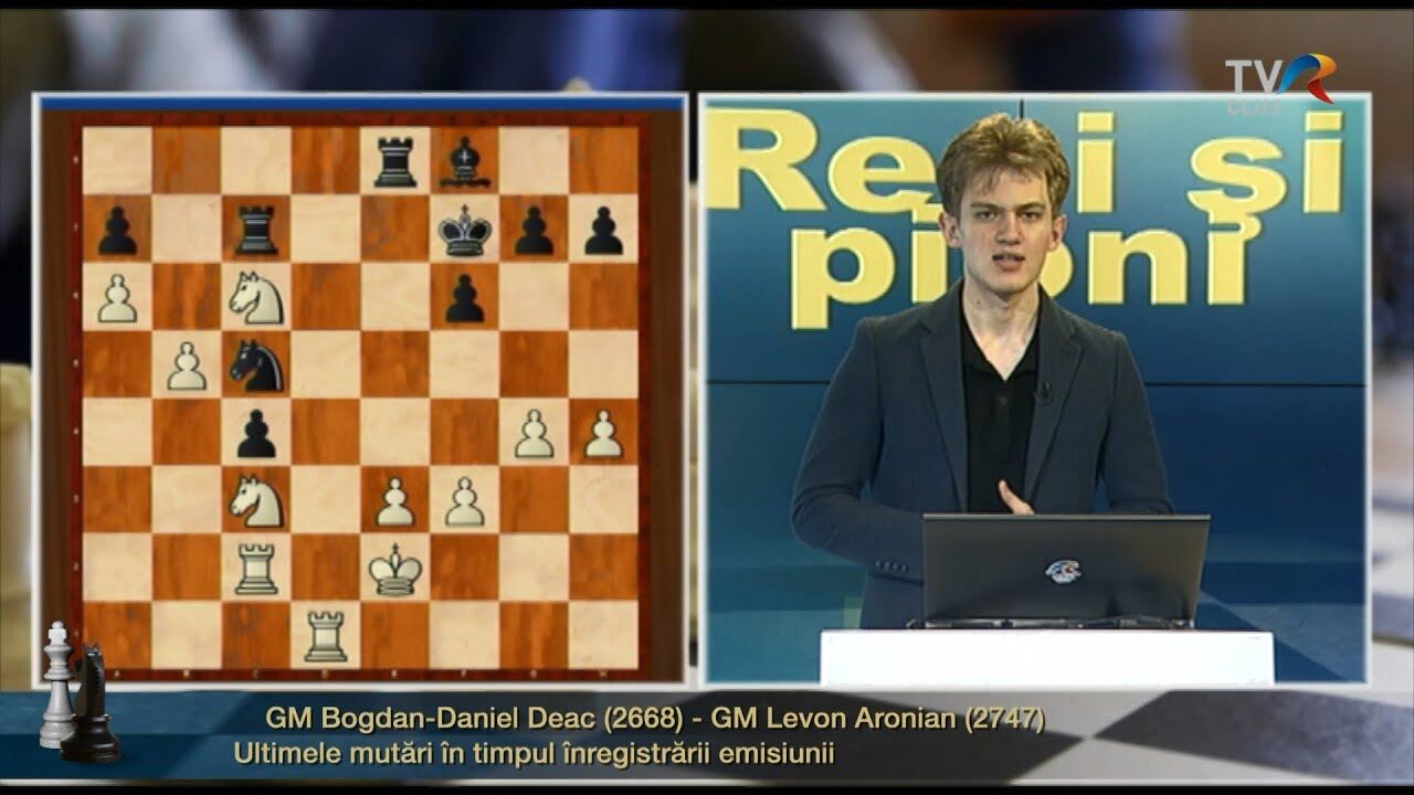 Grand Chess Tour la București / Șah clasic - în desfășurare partida Bogdan Deac - Levon Aronian